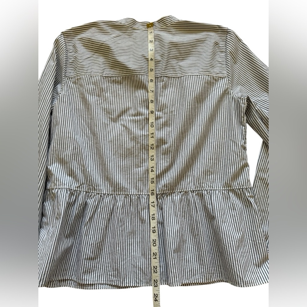 Madewell Lakeside Striped Peplum Blouse - Picture 13 of 15